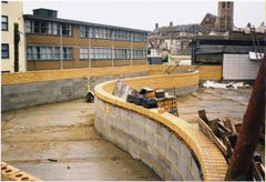 Roof gardens being prepared at pumping station c1999